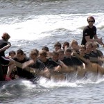 Wyścig smoczych łodzi gdańskich uczelni